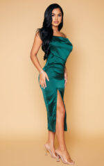 Petite Emerald Green Strappy Dress - Image 3