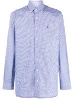 Gingham Check-Pattern Cotton Shirt - Image 3