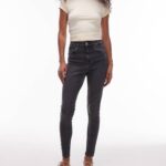 Jamie High Rise Skinny Jean in Washed Black