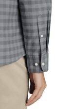 Gingham Button Down Washed Oxford - Flint Grey - Image 4