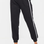 Black Double Side Stripe Jogger