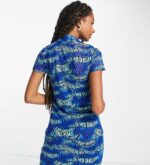 Daisy Street Button Front T-shirt Mini Dress - Image 2