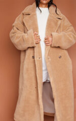 Petite Stone Teddy Bear Borg Coat - Image 3