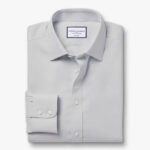 Non-Iron Mini Herringbone Classic Fit Shirt