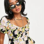 Petite printed floral blouse-Multi