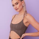 Bandage Skinny Strap Crop Top