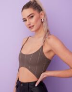 Bandage Skinny Strap Crop Top