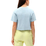 Dickies Womens Porterdale Cropped T-Shirt Fog Blue - Image 2