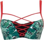 Paradise Palm Padded Balcony Bra Bikini Top - Image 2