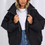 Extreme Oversized Puffer Jacket Black