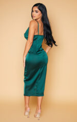 Petite Emerald Green Strappy Dress - Image 2