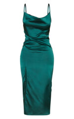 Petite Emerald Green Strappy Dress - Image 4