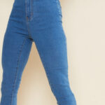Petite Mid Blue Wash Disco Fit Skinny Jeans