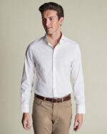 Non-Iron Performance Twil Slim Fit Shirt - White - Image 2