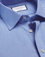 Non-Iron Royal Oxford Classic Fit Shirt - Ocean Blue - Image 3