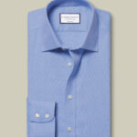 Non-Iron Royal Oxford Slim Fit Shirt - Ocean Blue
