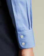Non-Iron Royal Oxford Classic Fit Shirt - Ocean Blue - Image 4