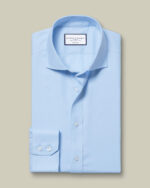 Cutaway Collar Non-Iron Twill Classic Fit Shirt Sky Blue