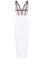 Daisy Lace Plunge Jumpsuit - Image 3