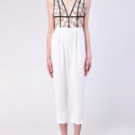 Daisy Lace Plunge Jumpsuit