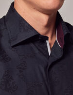 Black Dobby Slim Fit Shirt - Image 2