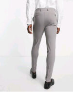 Noak 'Tower Hill' super skinny suit trousers in grey worsted wool blend with stretch - Image 3