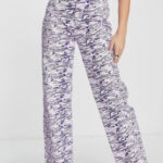 Dad Jeans Co-ord in Purple Zebra Print