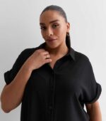 Curves Black Short Sleeve Shirt - Image 3