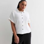 Curves White Short Sleeve Shirt
