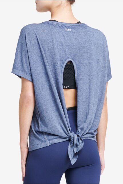 ICY Wash Tie-Back Hem Athletic Short Sleeve Top