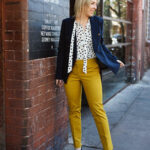 Petite Mustard Ankle Trouser