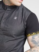 Distressed Denim Cuff Shirt - Image 2